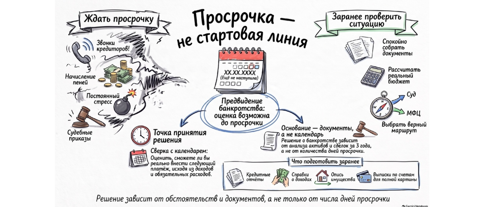 Юрист Арзуманов Армен Валерьевич объясняет: «Но у меня же нет просрочки». Почему ждать иногда опаснее