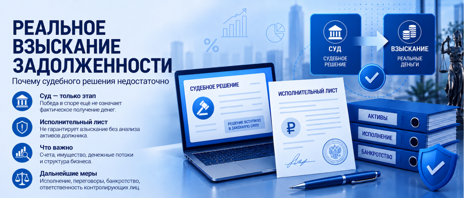 Юрист Жуйков Андрей Аркадьевич объясняет: Реальное взыскание задолженности: почему судебного решения недостаточно