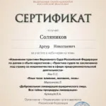 Сертификат 7 - Соляников Артур Николаевич