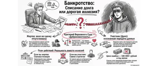 Продали банковскую карту (дроп)? Почему долг могут не списать при банкротстве