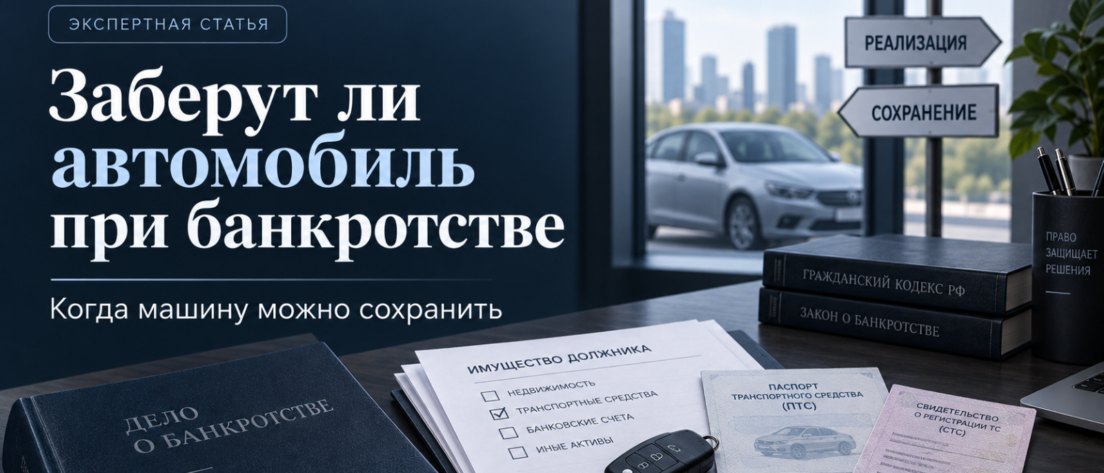 Юрист Изосимов Иван Дмитриевич объясняет: Заберут ли автомобиль при банкротстве: когда машину можно сохранить