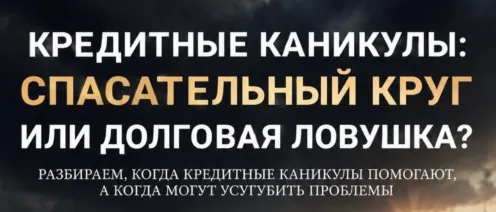 Кредитные каникулы: спасательный круг или долговая ловушка