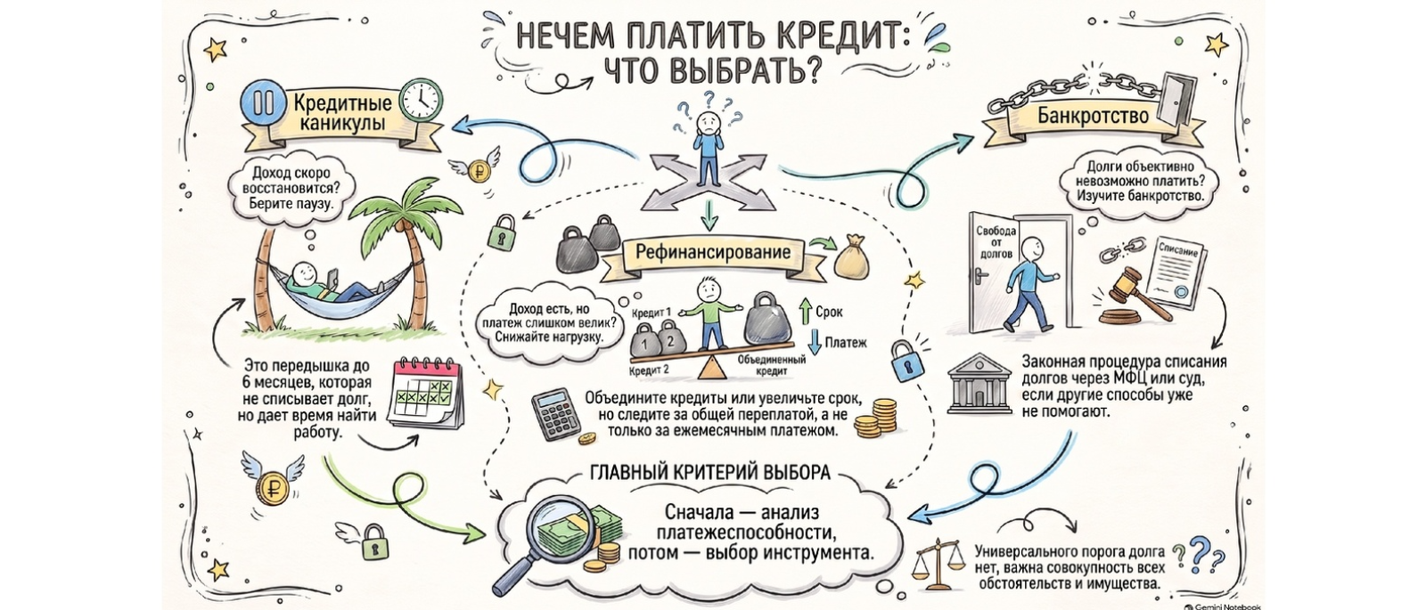 Юрист Арзуманов Армен Валерьевич объясняет: Платить кредит стало нечем: брать каникулы, рефинансировать или идти в банкротство