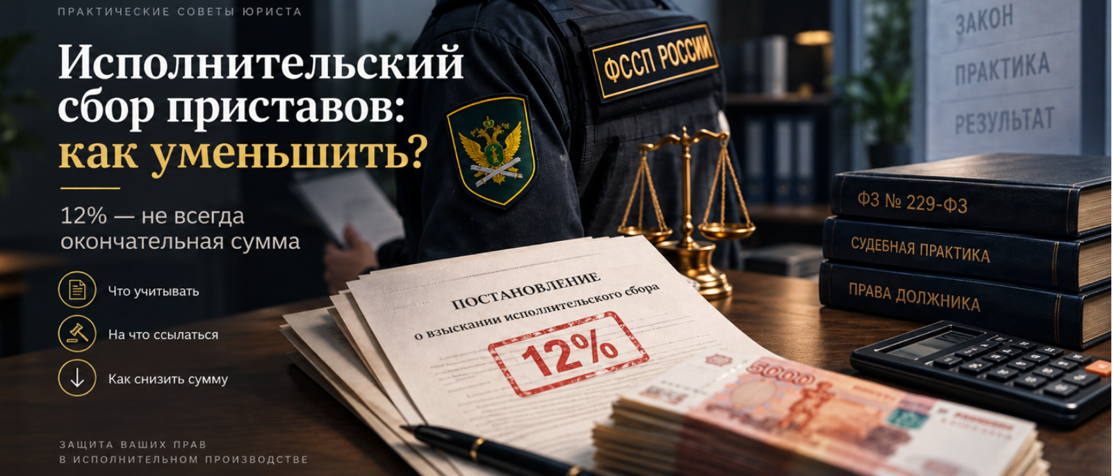 Юрист Маврин Александр Владимирович объясняет: Исполнительный сбор приставов: как уменьшить