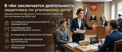 В чём заключается деятельность защитника по уголовному делу
