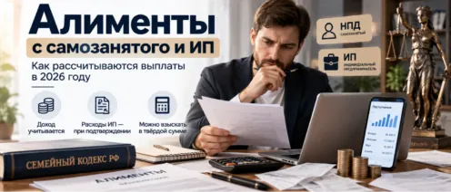 Алименты с самозанятого и ИП в 2026 году