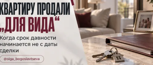 Квартиру продали «для вида»: почему Верховный Суд РФ вернулся к вопросу об исковой давности