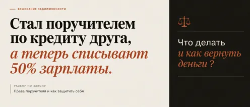 Стал поручителем по кредиту друга, а теперь списывают 50% зарплаты