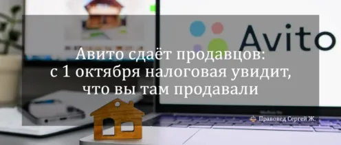 Авито сдаёт продавцов: с 1 октября налоговая увидит, что вы там продавали