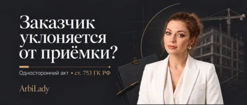 Односторонний акт по статье 753 ГК РФ: как сдать работы при уклонении заказчика