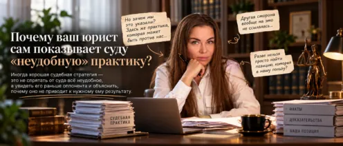 Почему ваш юрист сам показывает суду «неудобную» практику