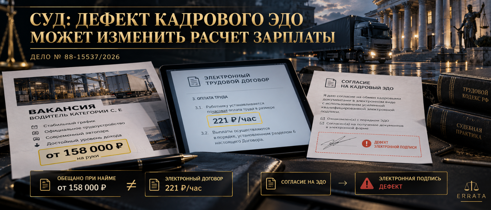 Адвокат Владимиров Вячеслав Викторович объясняет: Первый КСОЮ поддержал взыскание зарплаты исходя из условий, установленных при трудоустройстве