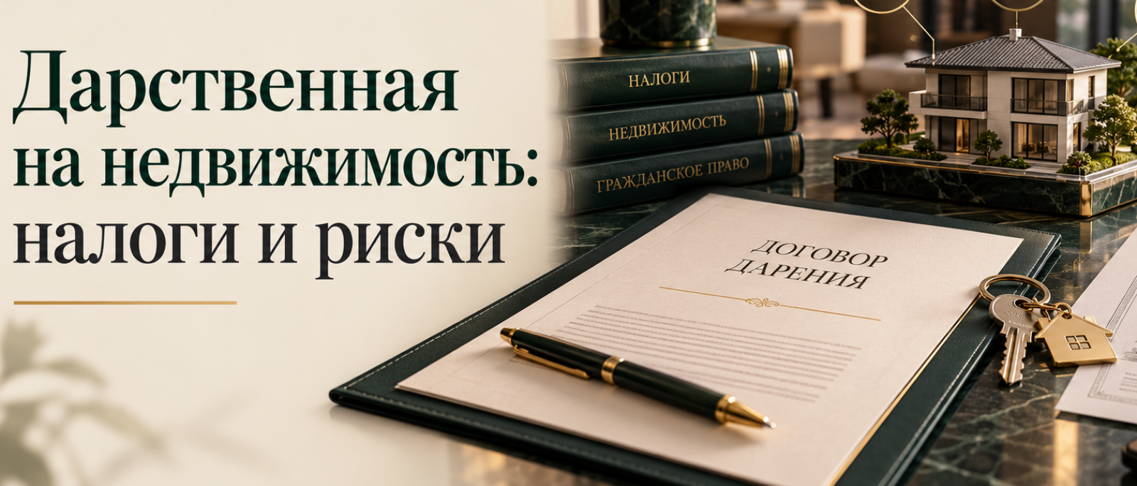 Юрист Клеблеева Найля Равильевна объясняет: Дарственная на недвижимость: налоги и риски
