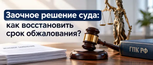 Заочное решение суда: как восстановить срок обжалования