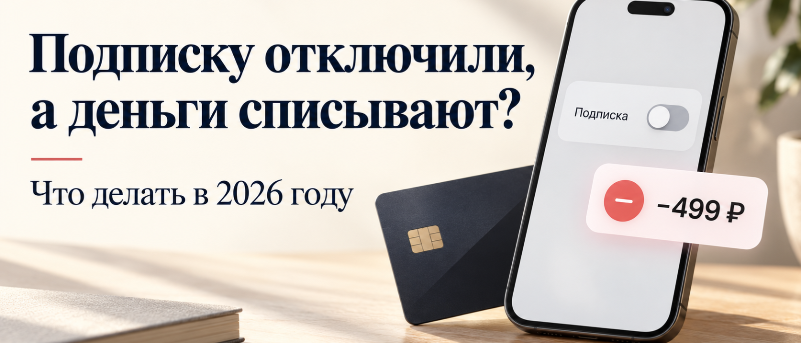Юрист Сафаргалиев Ильдар Мухамедович объясняет: Подписку отключили, а деньги продолжают списывать: что делать в 2026 году
