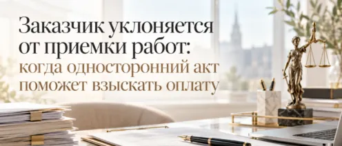 Заказчик уклоняется от приемки работ: когда односторонний акт поможет взыскать оплату