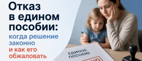 Отказ в едином пособии: когда решение законно и как его обжаловать