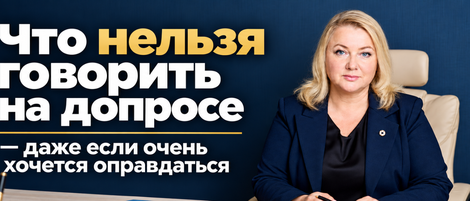 Адвокат Ильина Любовь Михайловна объясняет: Что нельзя говорить на допросе — даже если очень хочется оправдаться