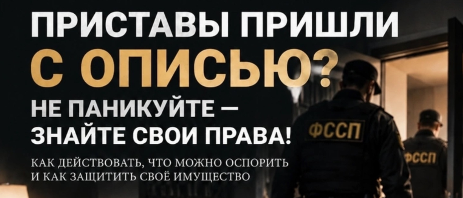 Юрист Канатов Максим Сергеевич объясняет: Приставы пришли с описью? Спокойствие и последовательность