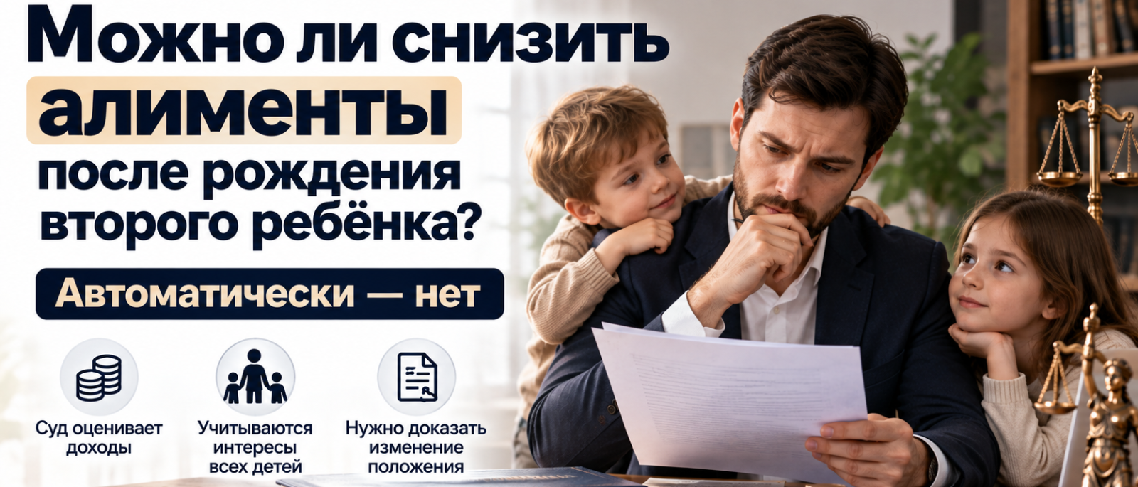 Юрист Нефедов Егор Михайлович объясняет: Можно ли снизить алименты после рождения второго ребёнка