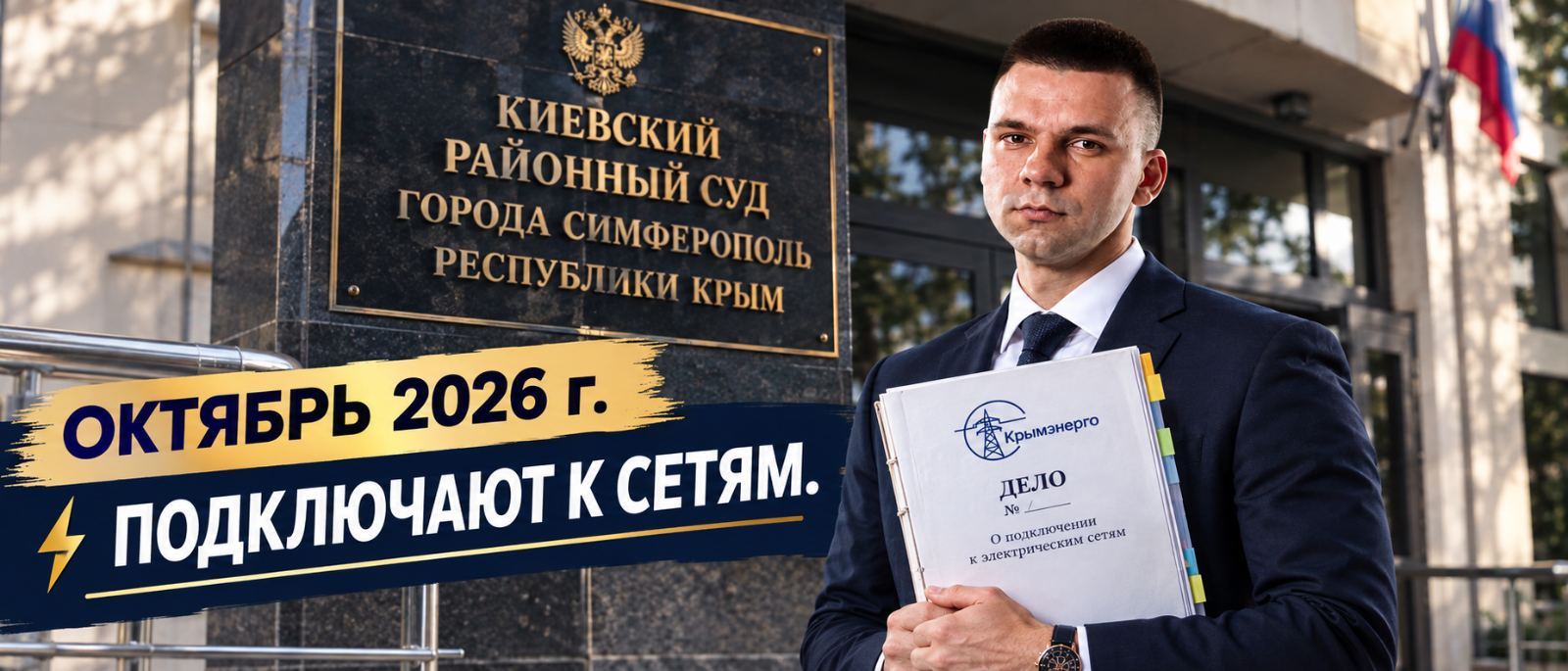 Юрист Журахов Евгений Валерьевич объясняет: Подключают ли Крымэнерго в октябре 2026 года? Есть ли смысл судиться