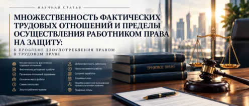 Множественность фактических трудовых отношений и пределы осуществления работником права на защиту