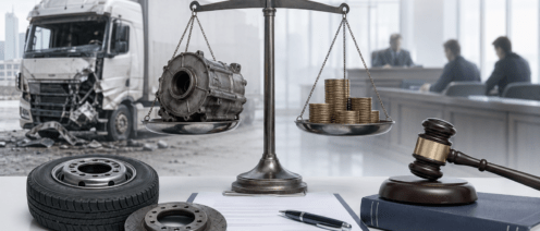 Страховые выплаты за грузовики после ДТП рассчитывают с учетом износа деталей, в отличие от легковых авто, где ремонт по ОСАГО — без учета износа.