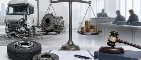 Страховые выплаты за грузовики после ДТП рассчитывают с учетом износа деталей, в отличие от легковых авто, где ремонт по ОСАГО — без учета износа.