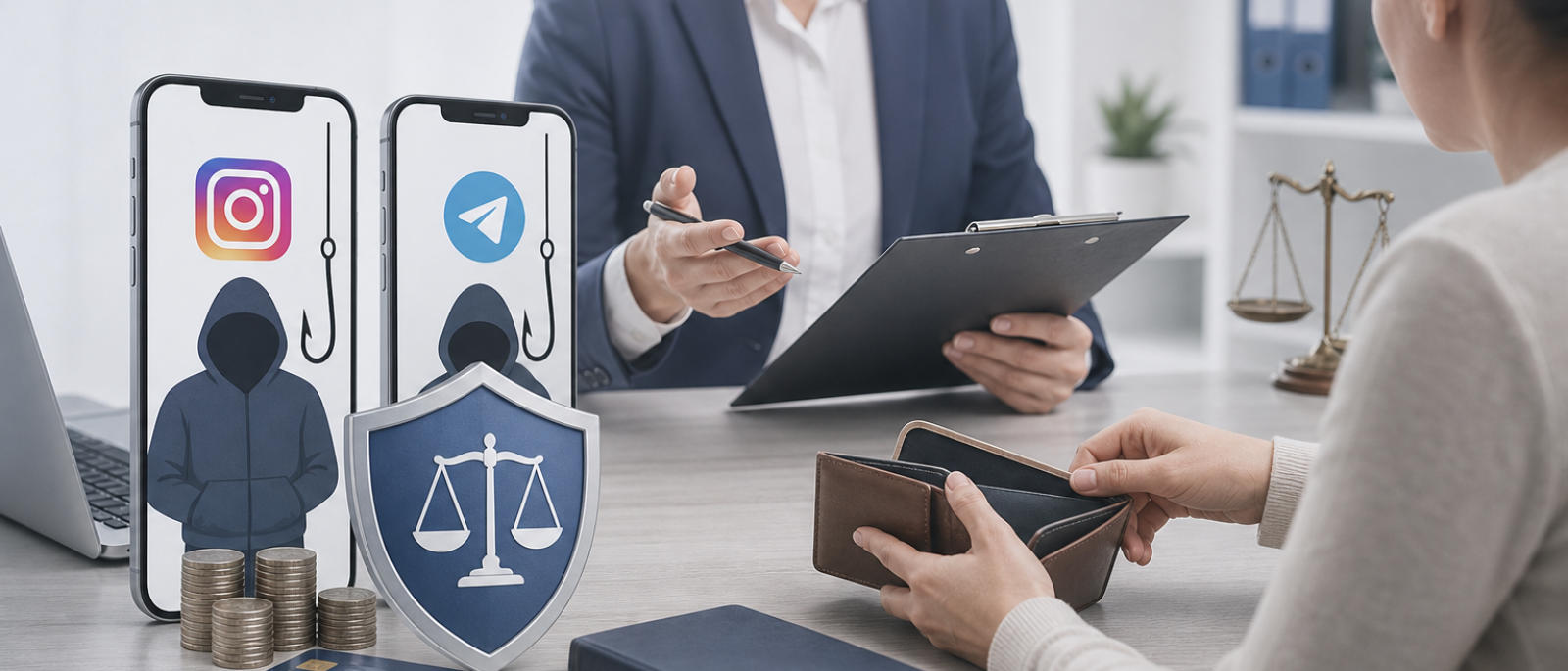 Адвокат Рымар Владислав Евгеньевич объясняет: Обман через Instagram и Telegram: как действуют мошенники и что делать