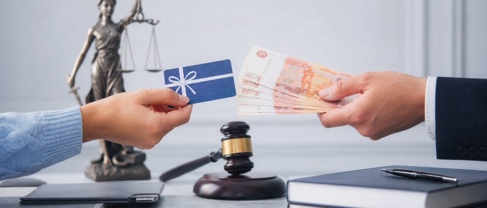 Юрист Балясный Владимир Святославович объясняет: Подарочный сертификат. Роспотребнадзор подтвердил право на возврат денег за неиспользованную карту
