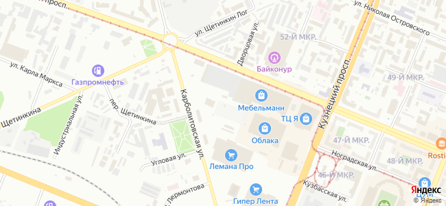 карта местонахождения